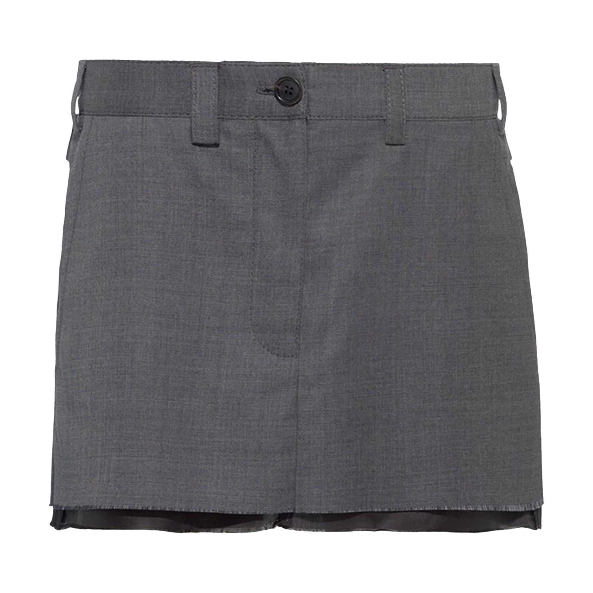 Pre-owned Miu Miu Grisaille Mini Skirt 'slate Grey' | Women's Size 40
