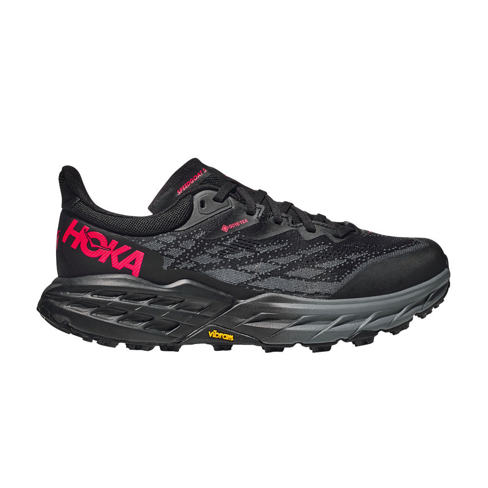 Pre-owned Hoka One One Wmns Speedgoat 5 Gore-tex 'black Red'