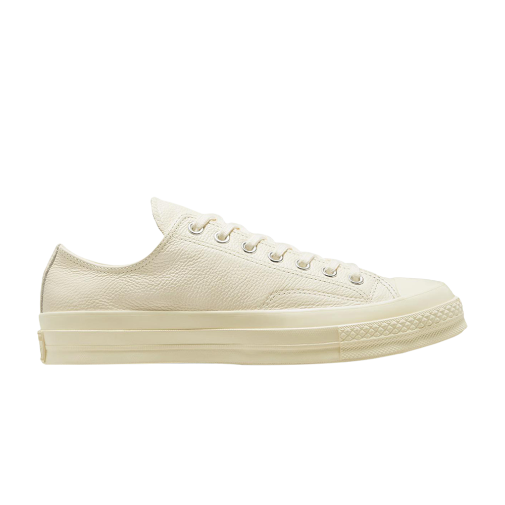 Pre-owned Converse Chuck 70 Mono Leather Low 'summer - Egret' In Cream