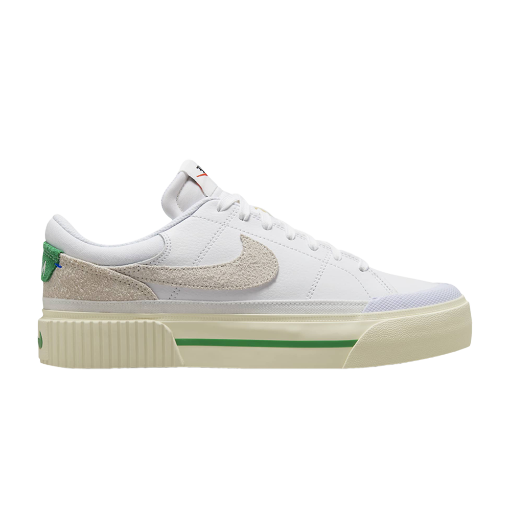 Pre-owned Nike Wmns Court Legacy Lift 'white Stadium Green'