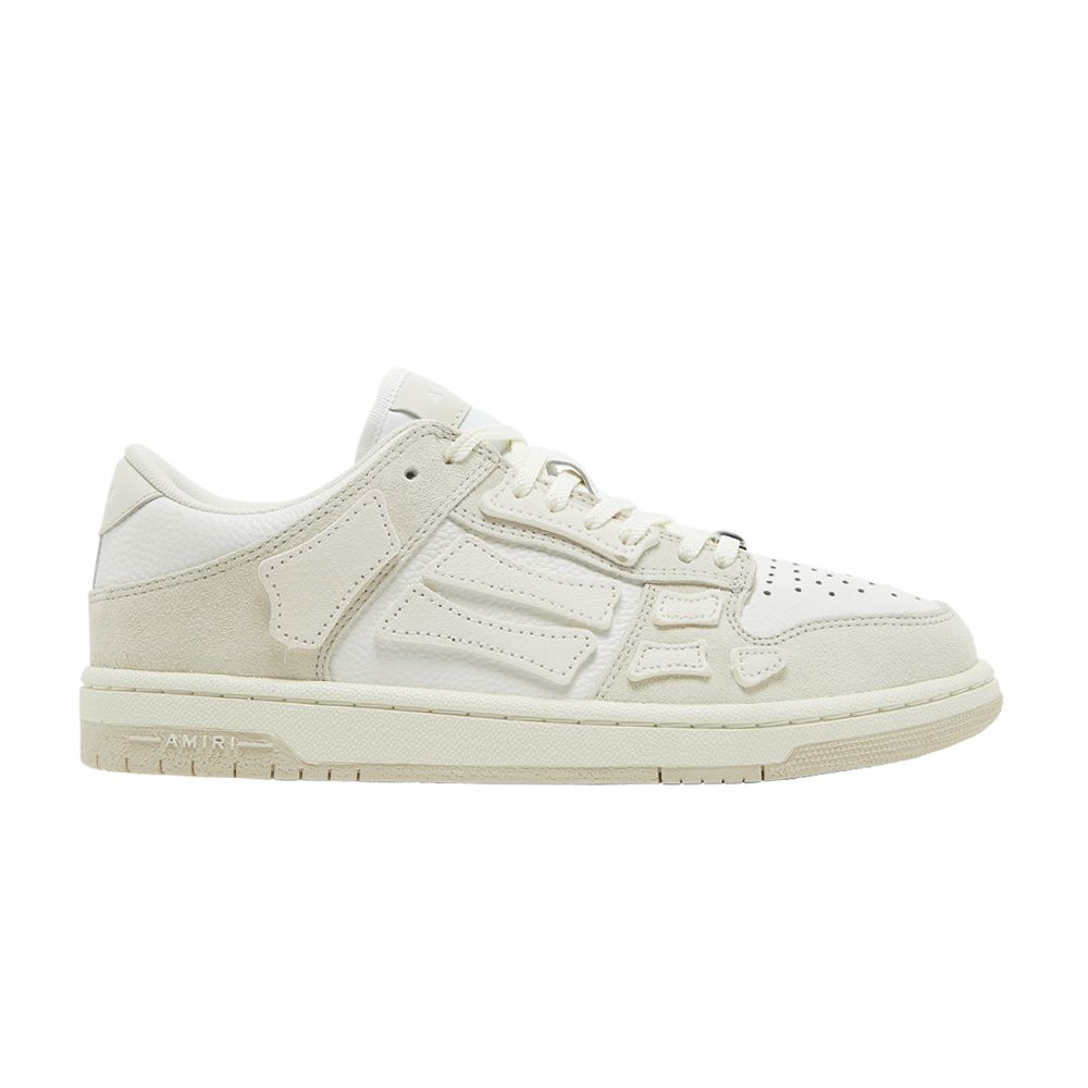 Pre-owned Amiri Wmns Skel Top Low 'alabaster' | Cream | Women's Size 41 In White