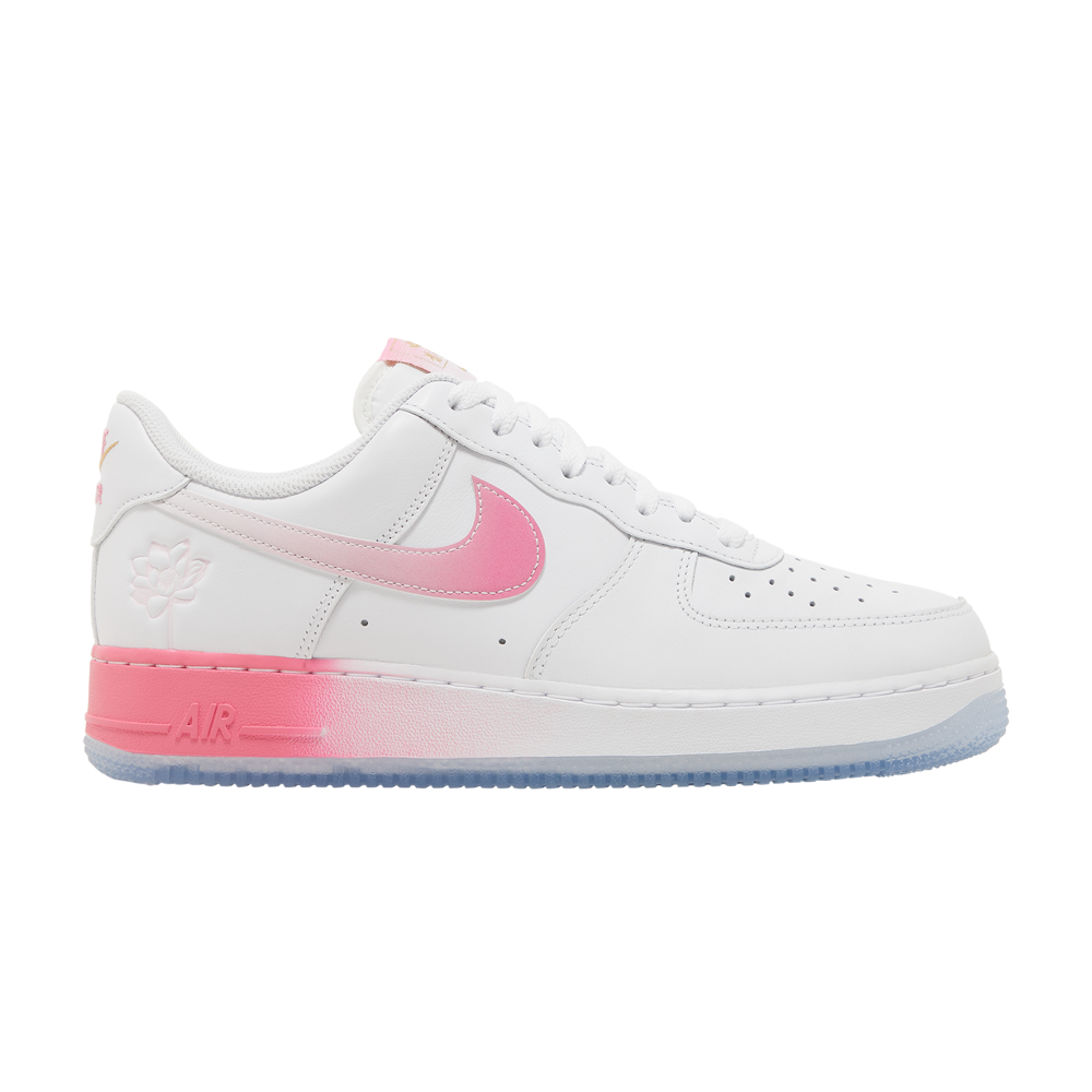 Pre-owned Nike Air Force 1 '07 'san Francisco Pack - Lotus Flower' In White