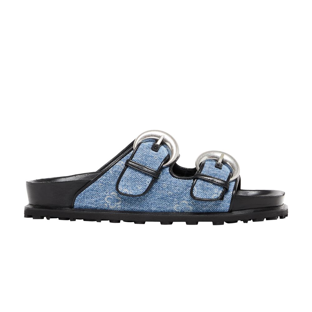 Pre-owned Marine Serre Wmns Regenerated Sandal 'denim Monogram' | Blue | Women's Size 36