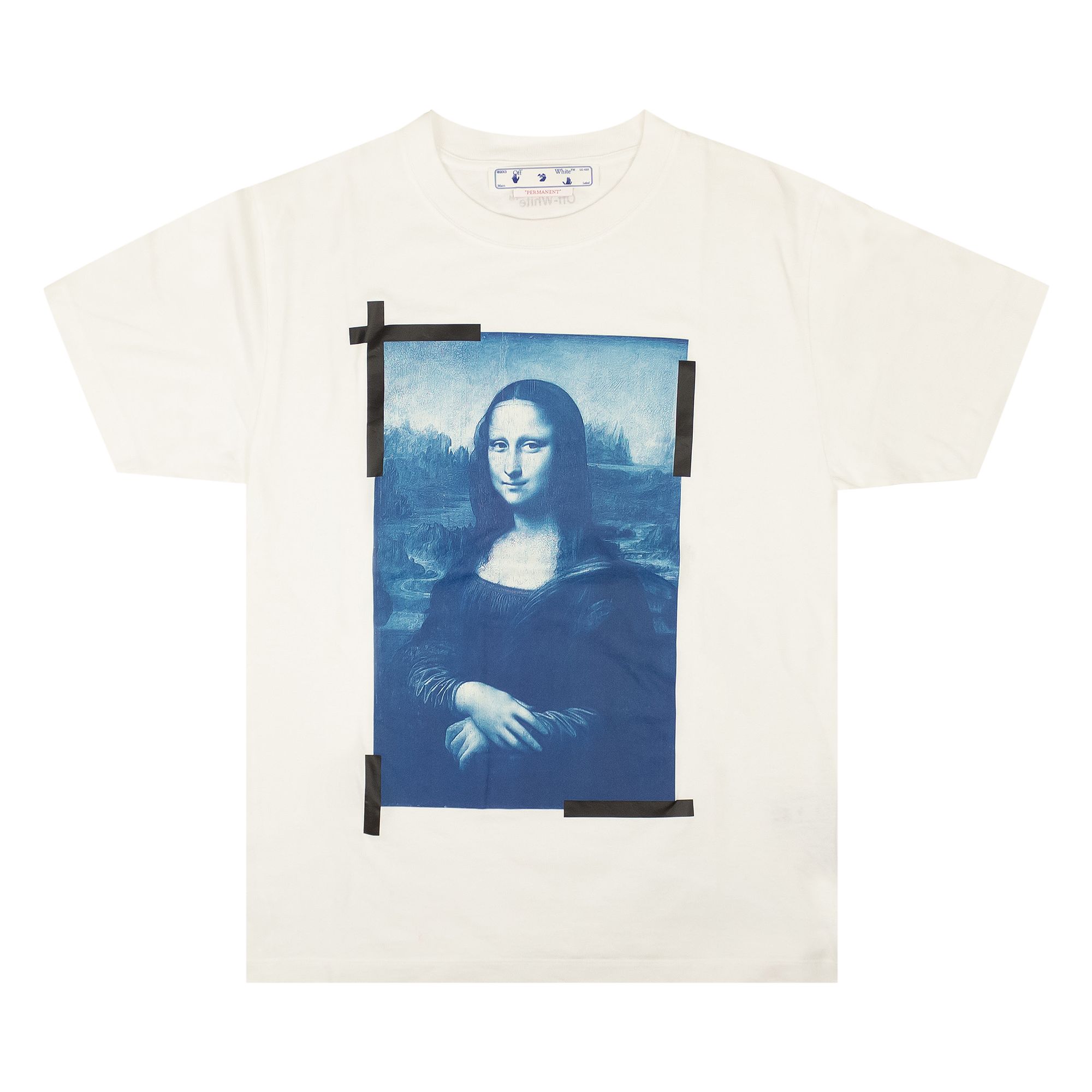 Off-White Monalisa Slim Short-Sleeve Tee 'White/Blue' | Men's Size XS
