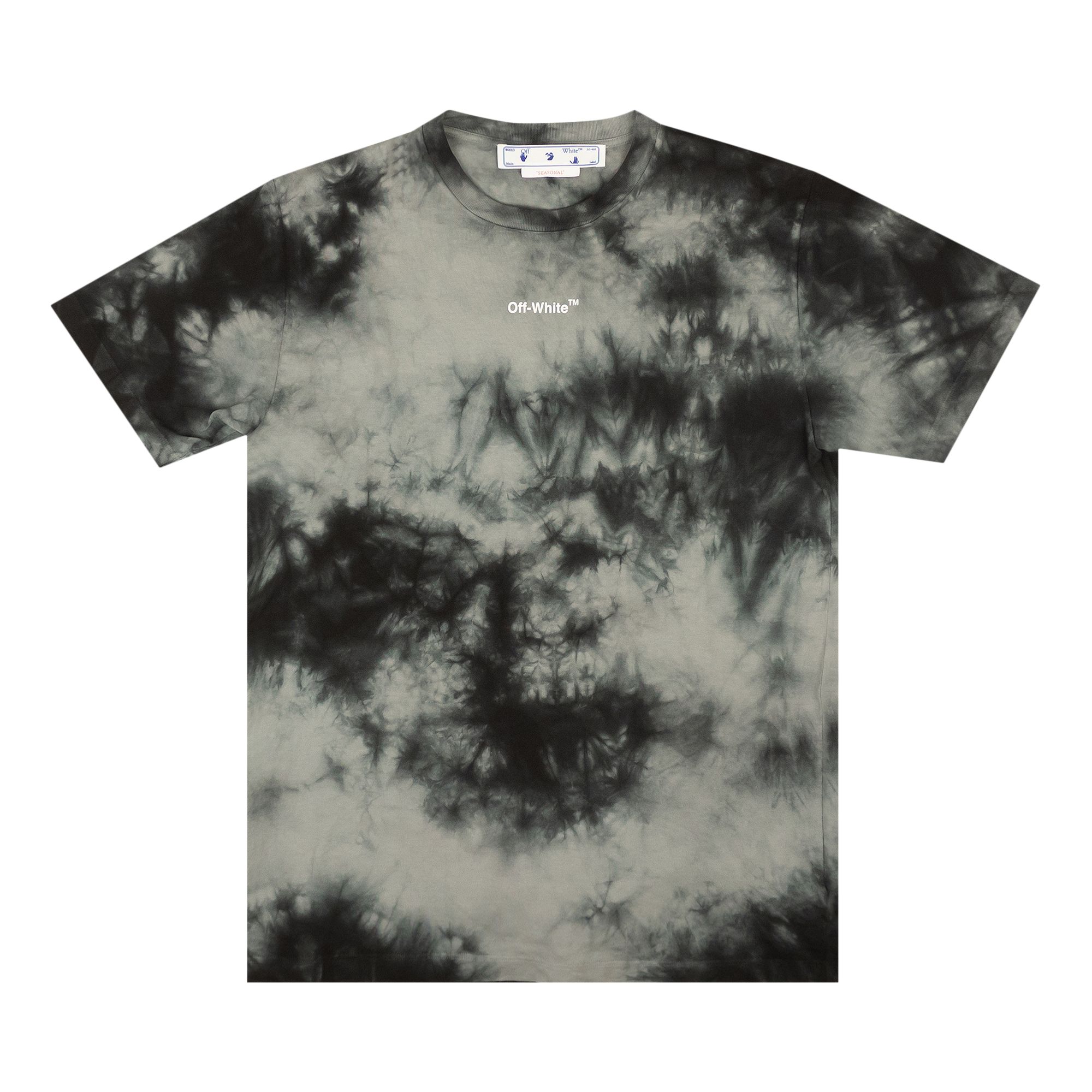 Off-White Arrow Tie Dye Slim Short-Sleeve Tee 'Grey/White' | Men's Size S