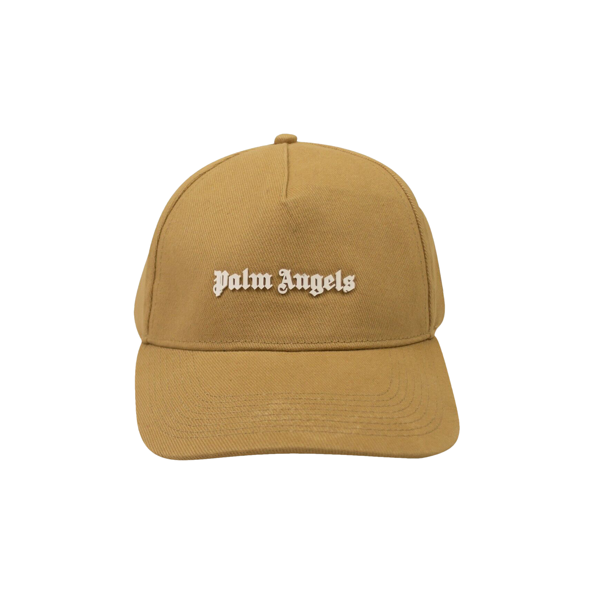 Pre-owned Palm Angels Classic Logo Cap 'sand/white' In Tan