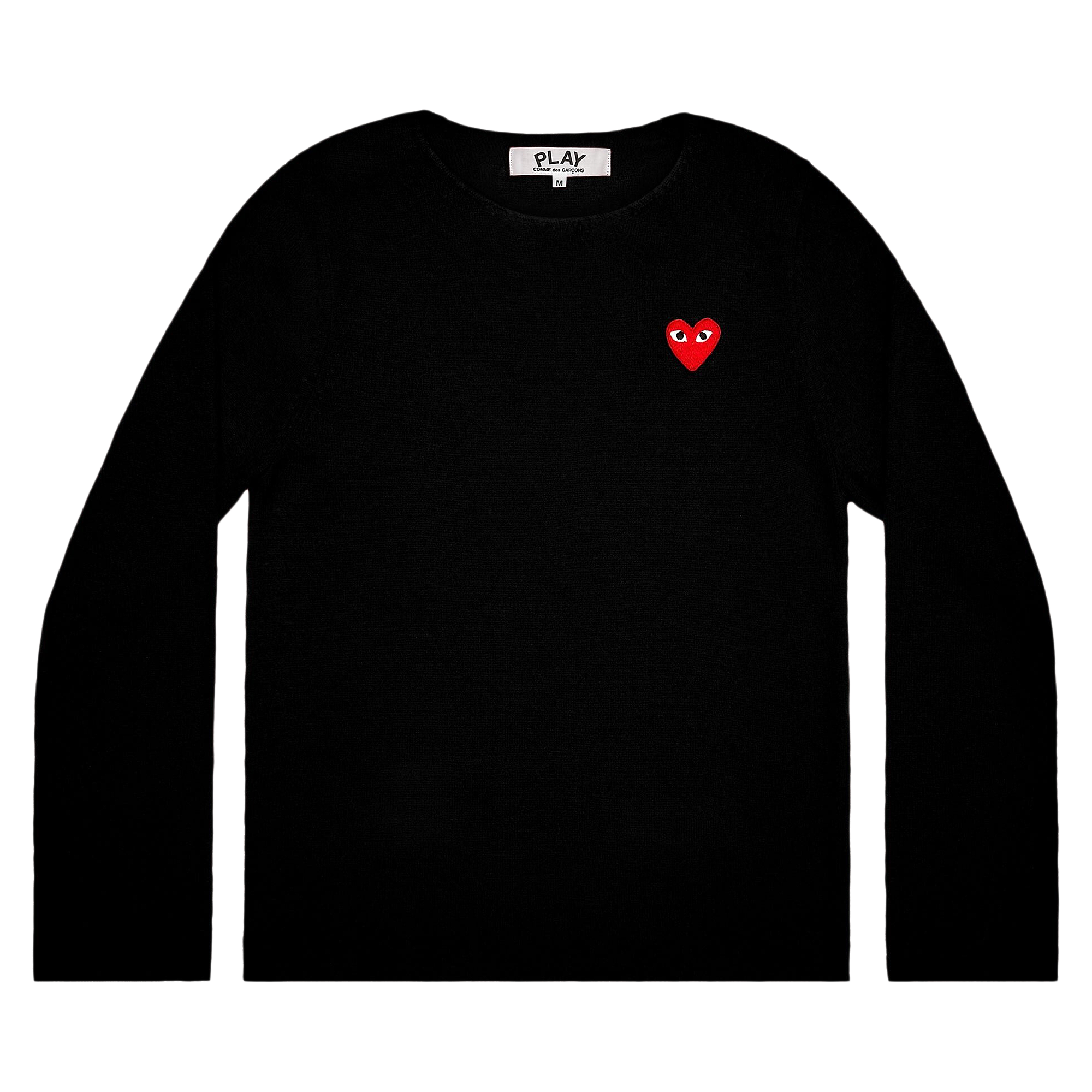 Pre-owned Comme Des Garçons Play Heart Sweatshirt 'black'