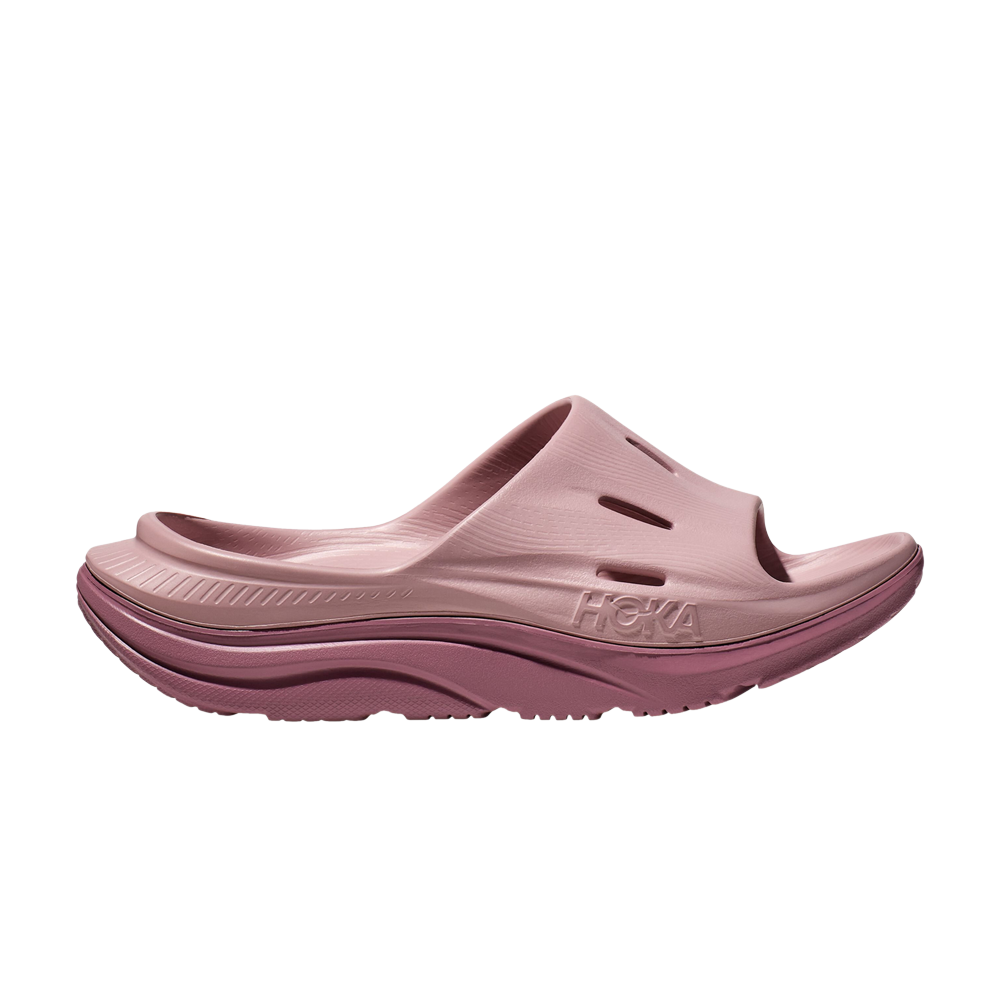 Pre-owned Hoka One One Ora Recovery Slide 3 'pale Mauve' In Purple