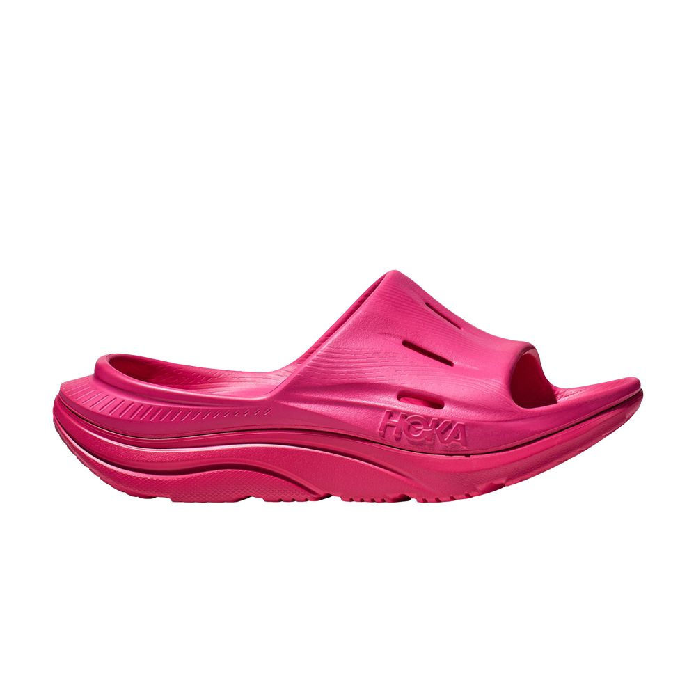 Pre-owned Hoka Ora Recovery Slide 3 'pink Yarrow'