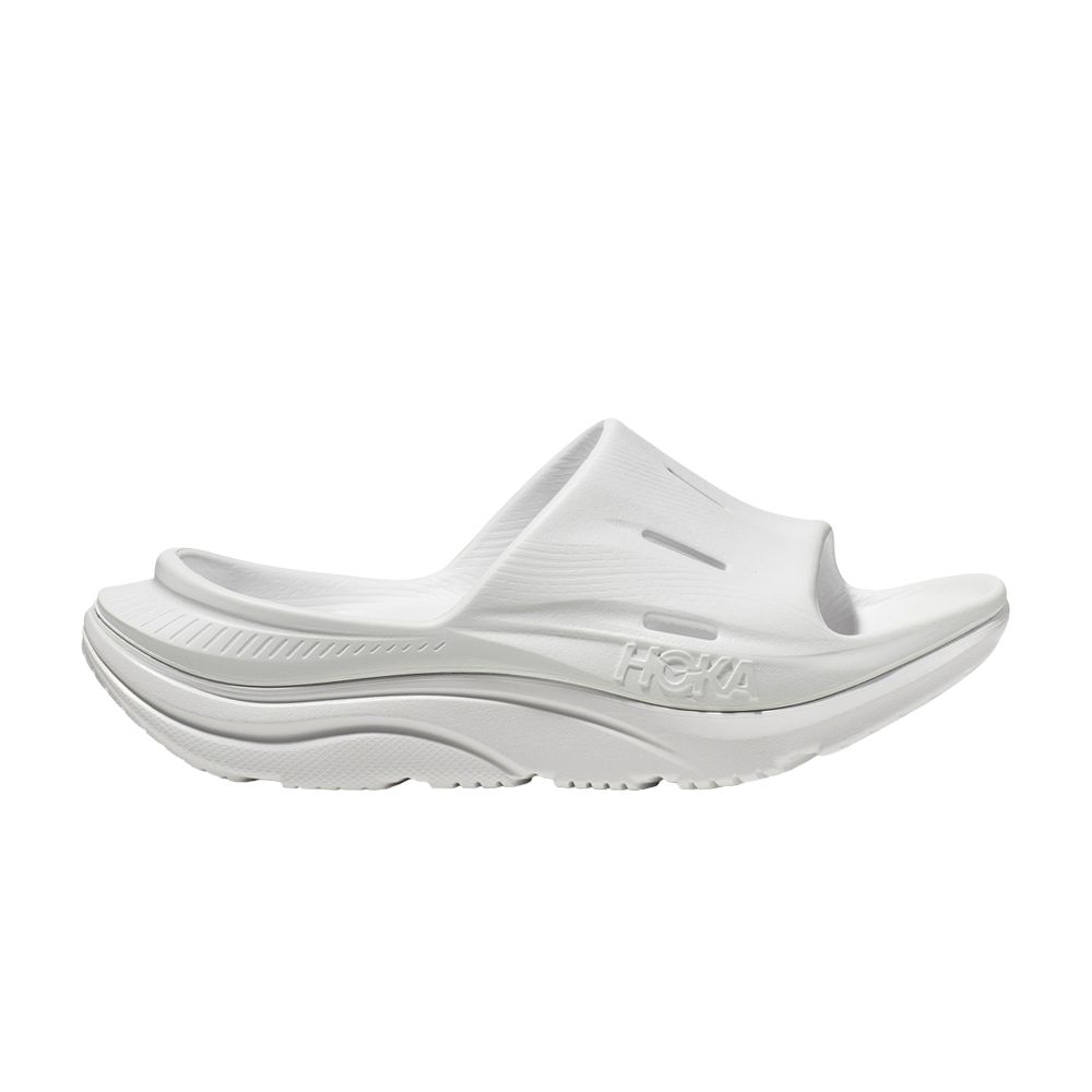 Pre-owned Hoka Ora Recovery Slide 3 'triple White'