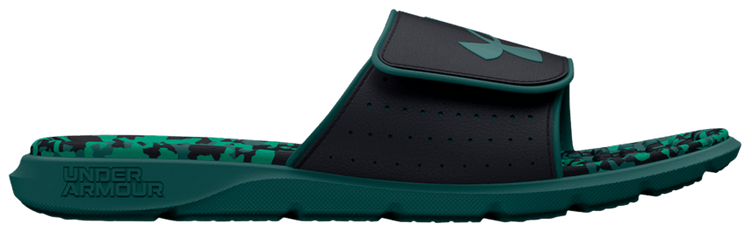 Under Armour Ignite Pro Graphic Footbed Slide Coastal Teal Camo