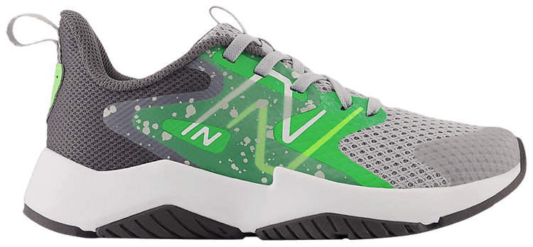 New Balance Rave Run v2 Big Kid Raincloud Pixel Green