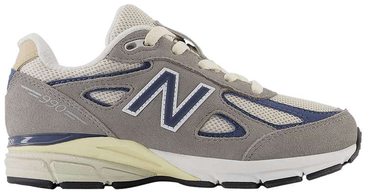New Balance 990v4 Little Kid Wide Grey Day 2023
