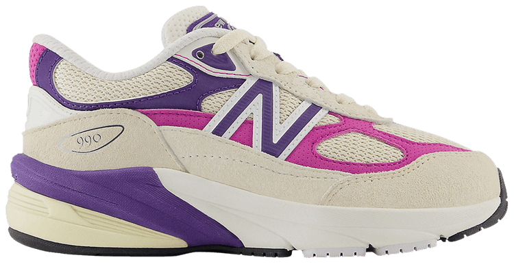Teddy Santis x New Balance 990v6 Little Kid Wide Macadamia Nut Magenta