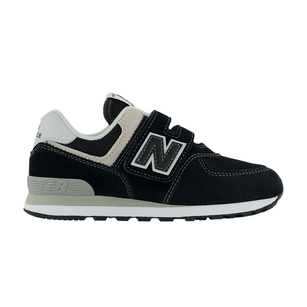 New Balance 574 Hook & Loop Little Kid 'Core Pack - Black' | Kid's Size 13