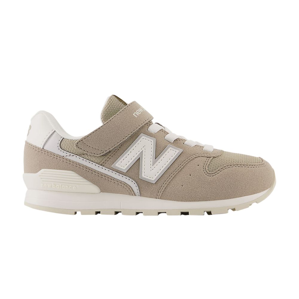 Pre-owned New Balance 996 Bungee Lace Top Strap Big Kid Wide 'aluminum Grey' | Green | Kid's Size 11