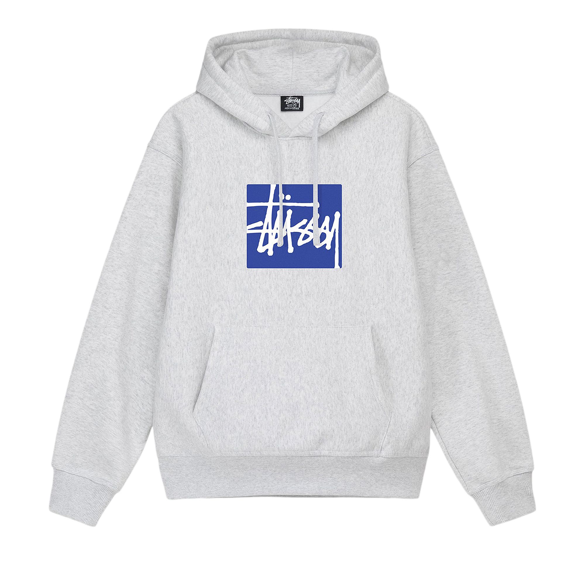 Stussy Stock Box Hoodie 'Ash Heather' | Grey | Men's Size XL