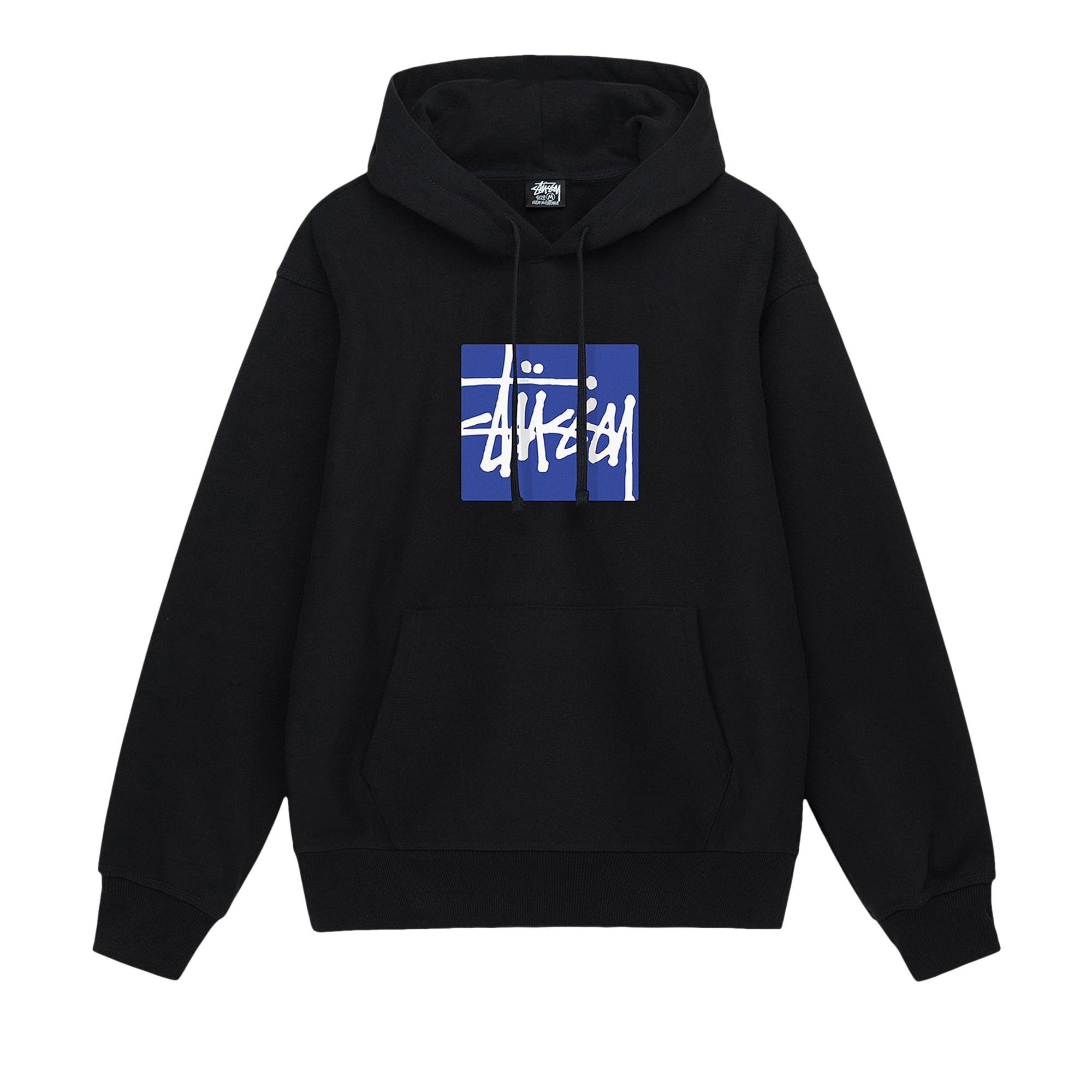 Stussy Stock Box Hoodie 'Black' | Men's Size S