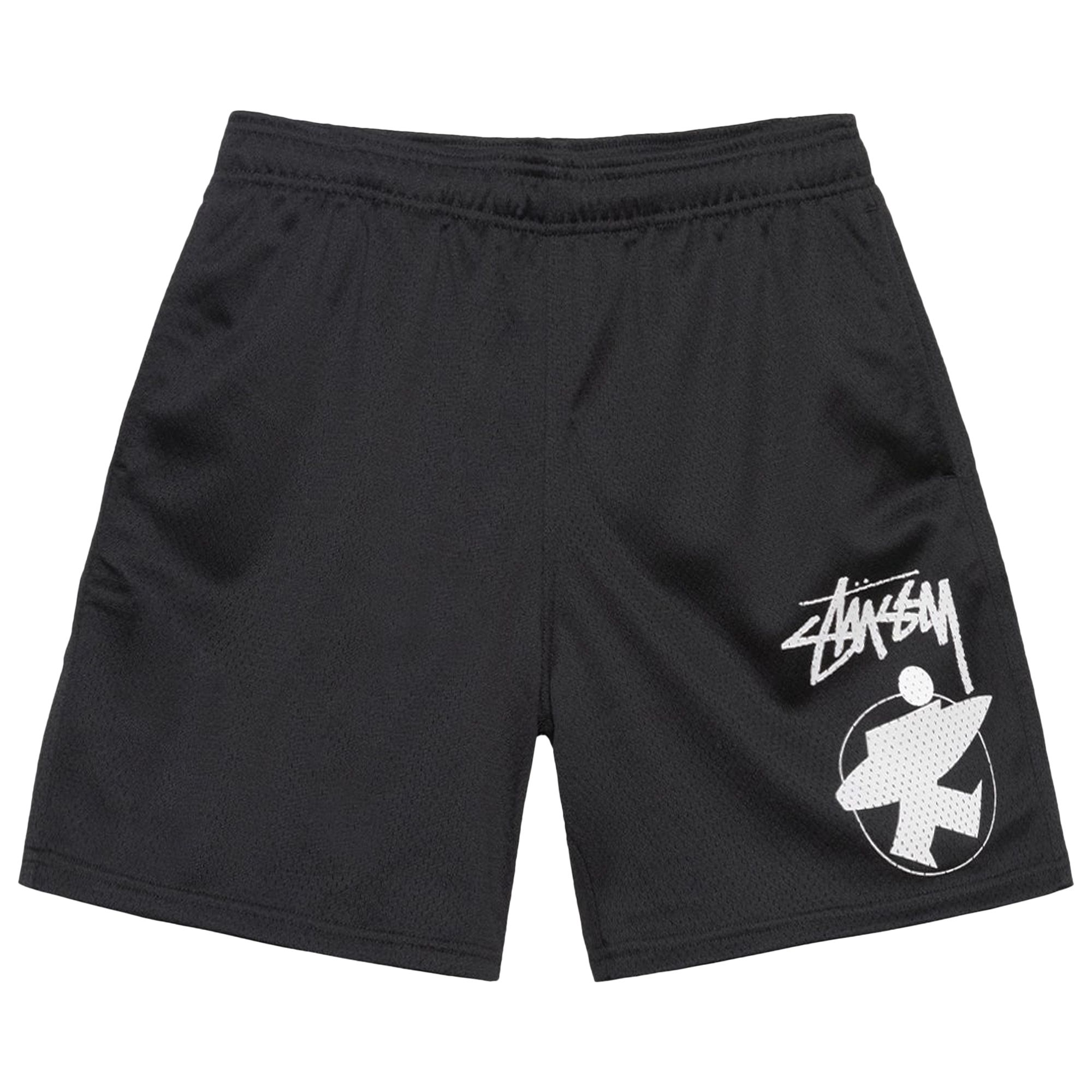 Pre-owned Stussy Surfman Mesh Short 'black'