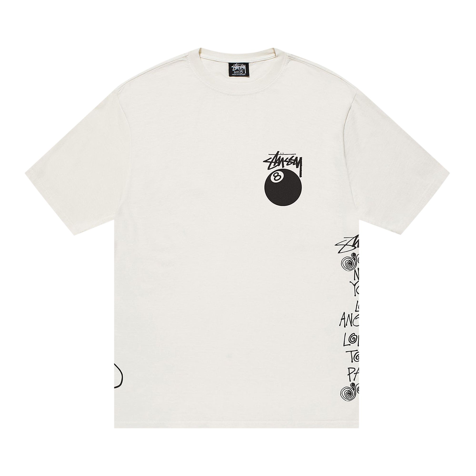 Stussy Test Strike Pigment Dyed Tee 'Natural' | Cream | Men's Size L