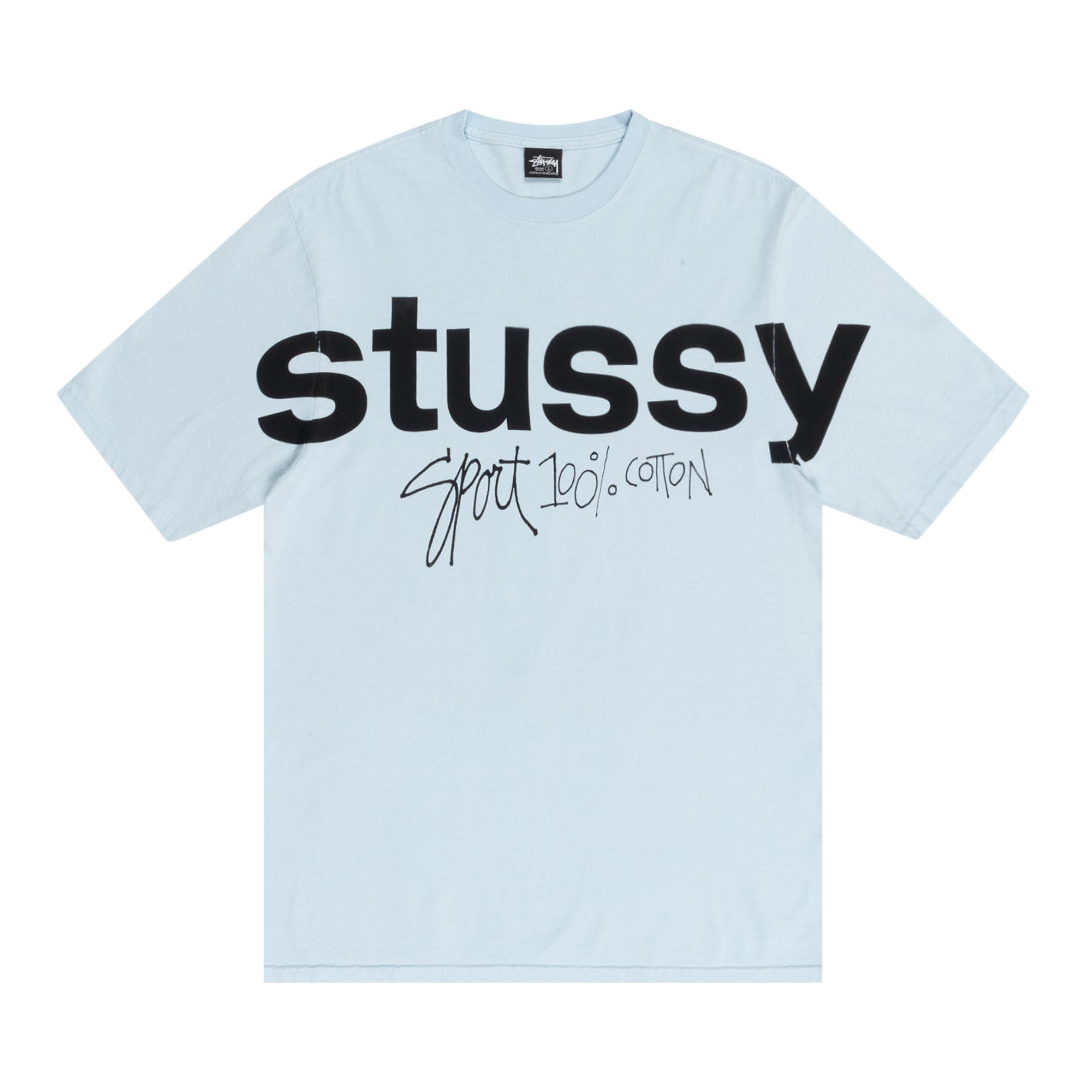 Pre-owned Stussy Sport 100% Pigment Dyed Tee 'sky Blue'
