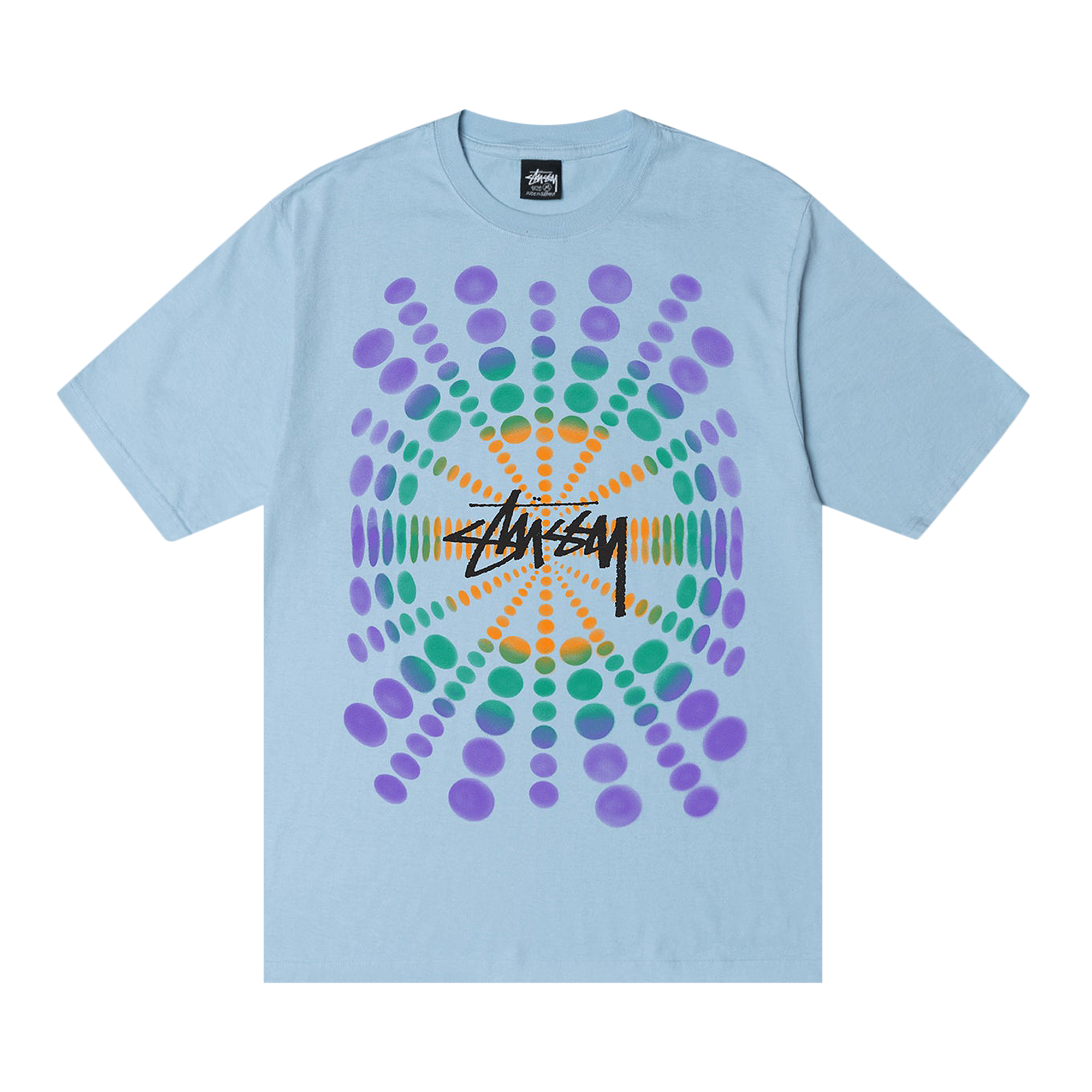 Pre-owned Stussy Atticus Pigment Dyed Tee 'sky Blue'