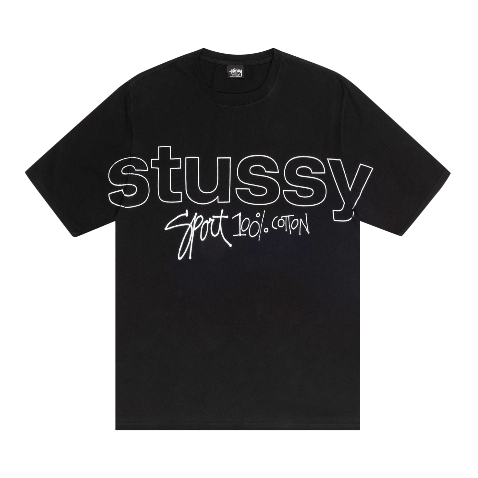 Pre-owned Stussy Sport 100% Pigment Dyed Tee 'black'