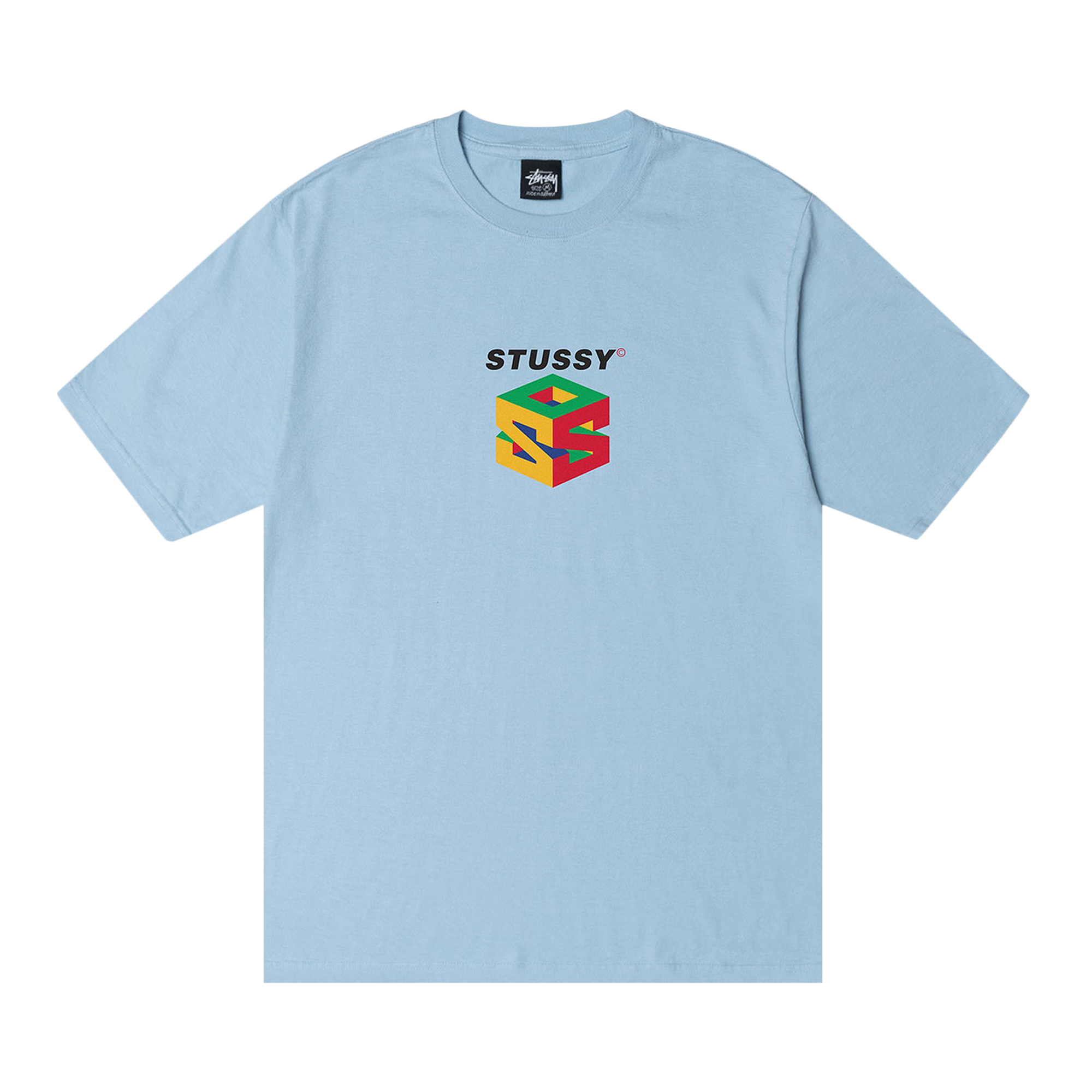Pre-owned Stussy S64 Pigment Dyed Tee 'sky Blue'