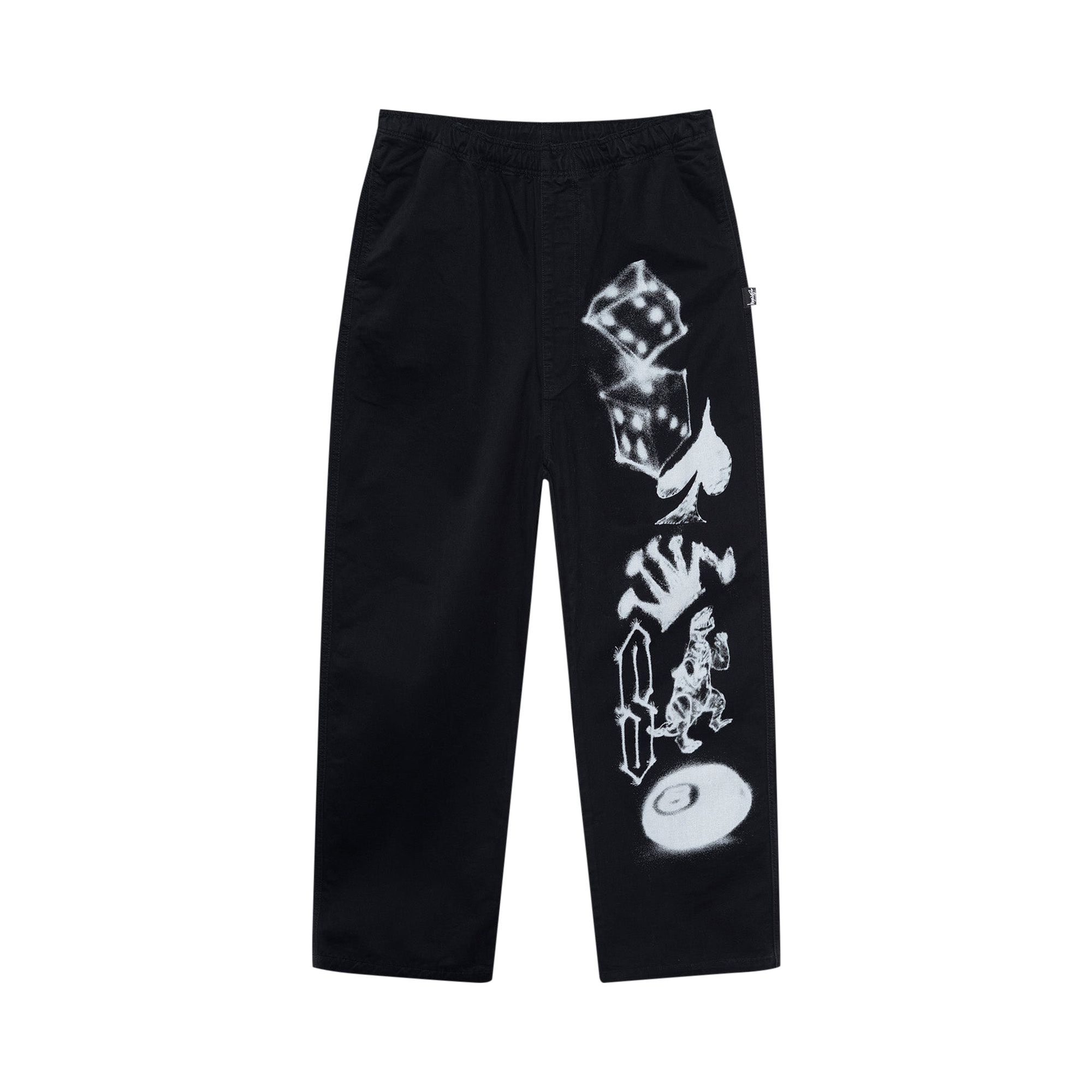 Stussy Airbrush Icon Beach Pant 'Black' | Men's Size L
