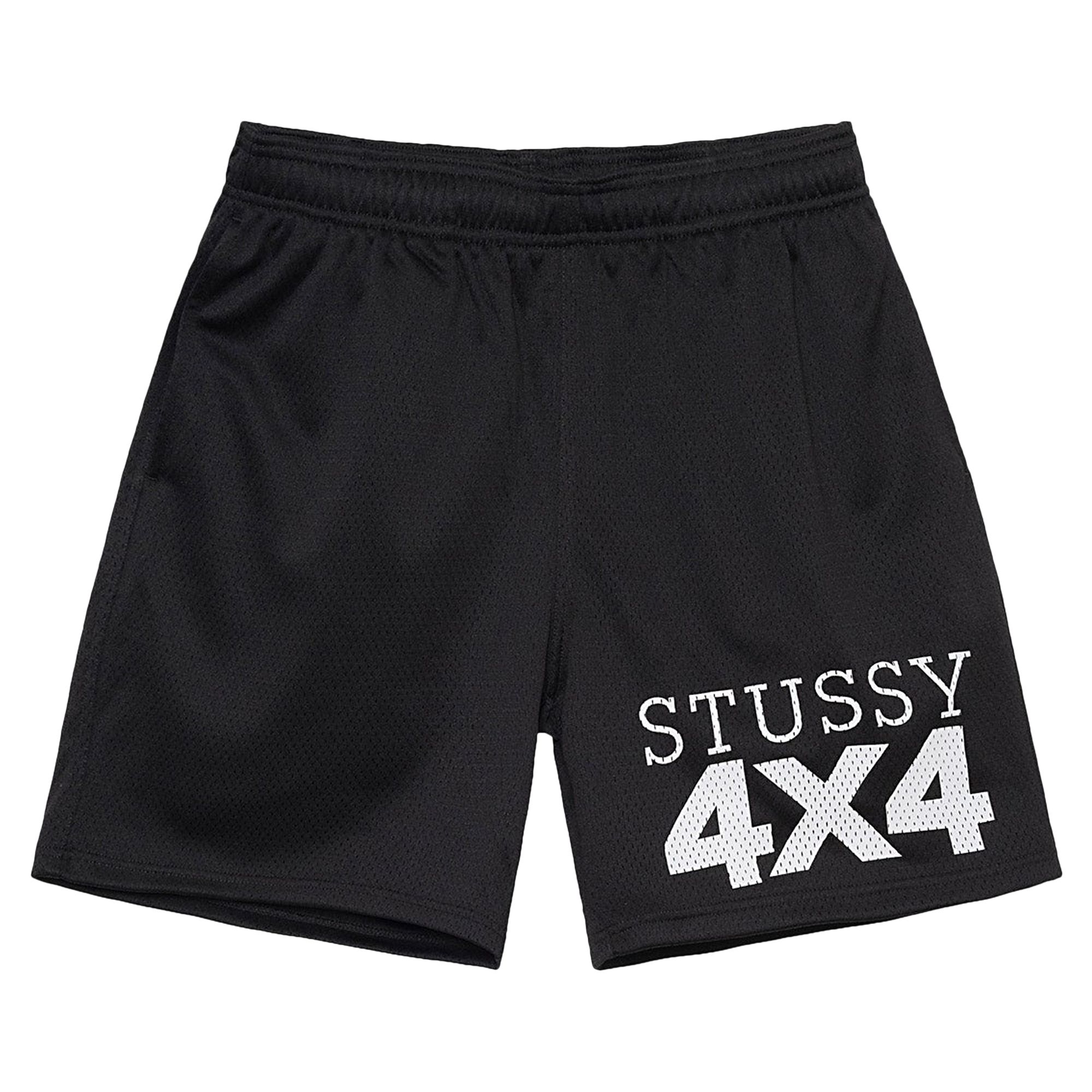 Pre-owned Stussy 4x4 Mesh Short 'black'
