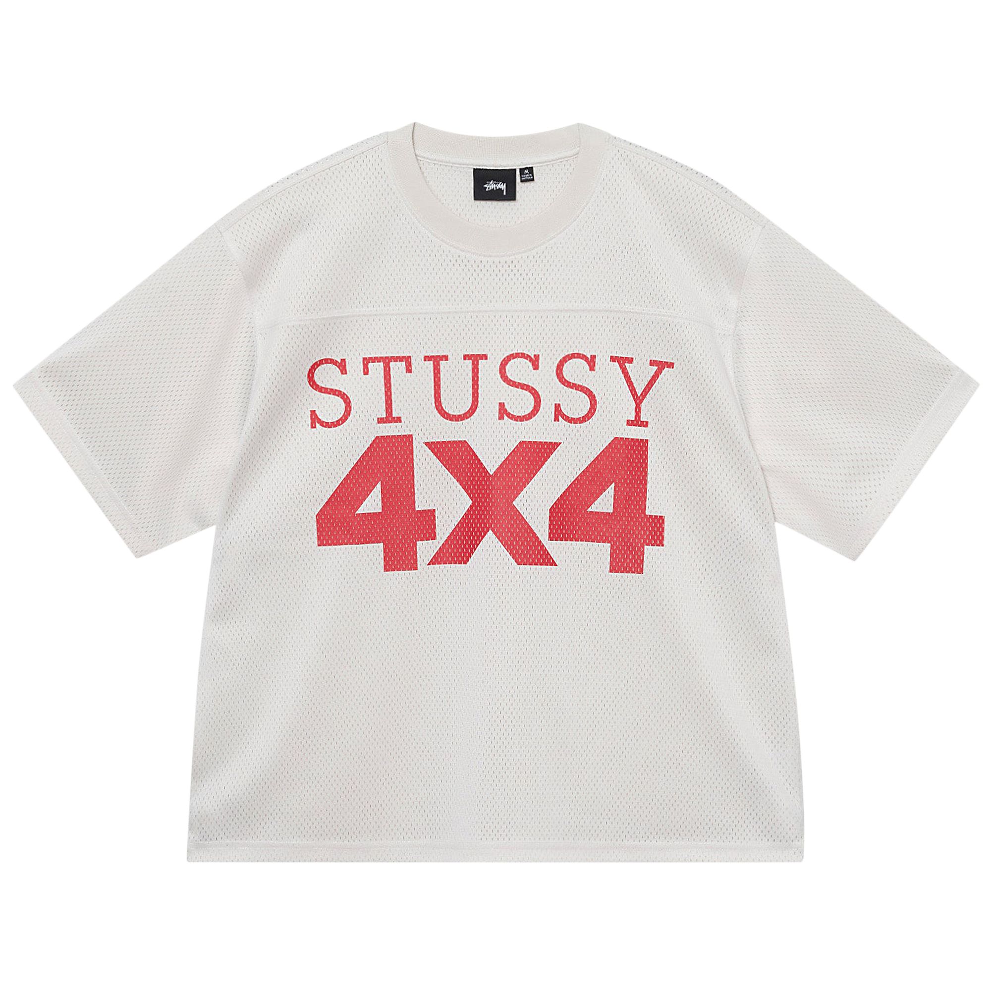 STUSSY STUSSY 4X4 MESH FOOTBALL JERSEY 'BONE'