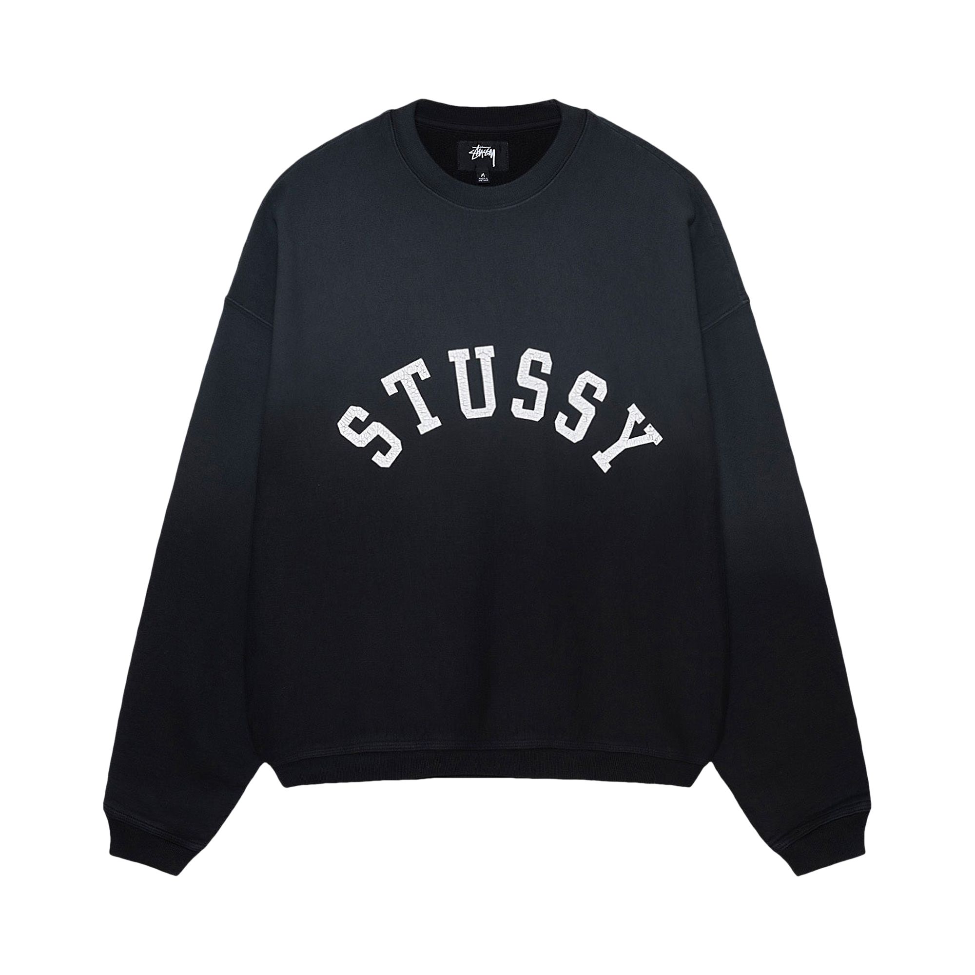 Stussy Sun Faded Oversized Crew 'Black' | Men's Size L