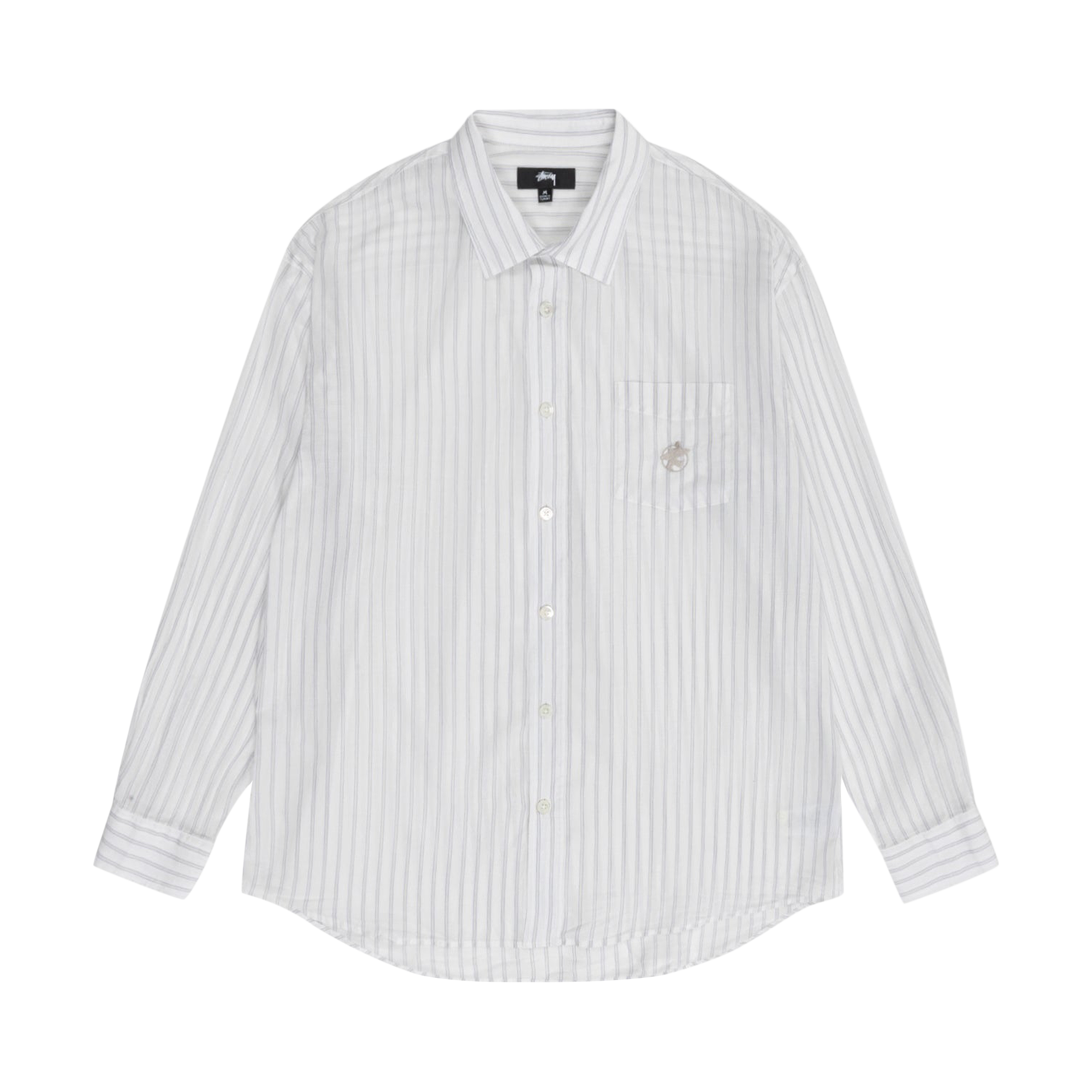Pre-owned Stussy Lightweight Classic Shirt 'white' In Multi-color