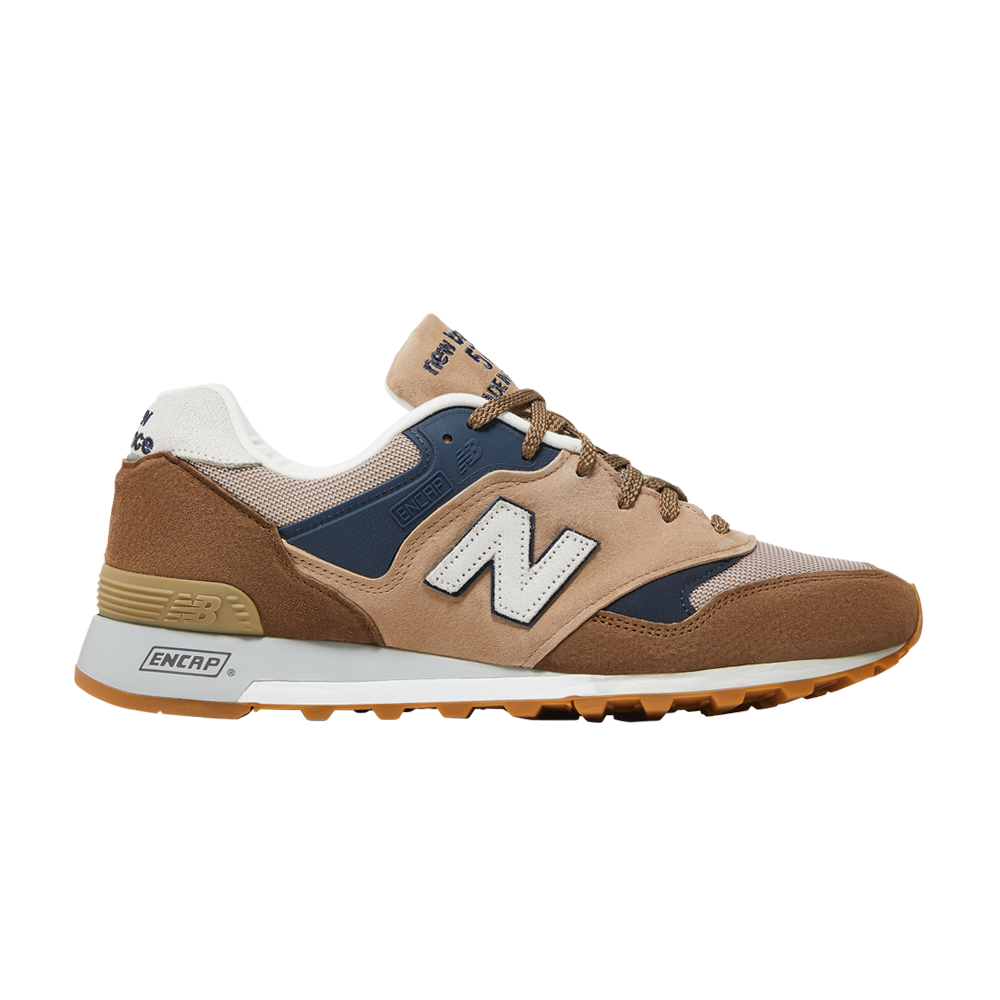 Pre-owned New Balance 577 Made In England 'sand Navy' In Brown