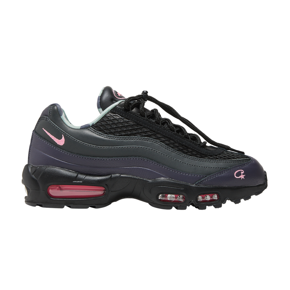 Pre-owned Nike Corteiz X Air Max 95 Sp 'rules The World - Pink Beam' In Grey