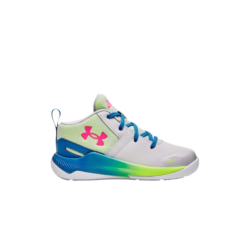 Pre-owned Under Armour Curry 2 Retro Td 'splash Party' | Grey | Infant Size 5 In Gray