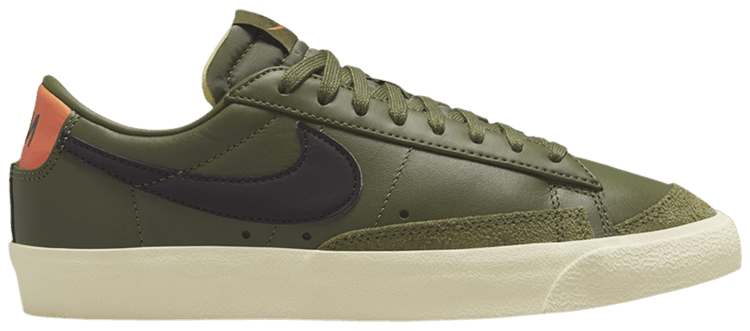 Nike Wmns Blazer Low 77 Medium Olive Orange Trance