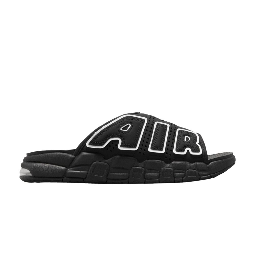 Pre-owned Nike Wmns Air More Uptempo Slide 'black White'