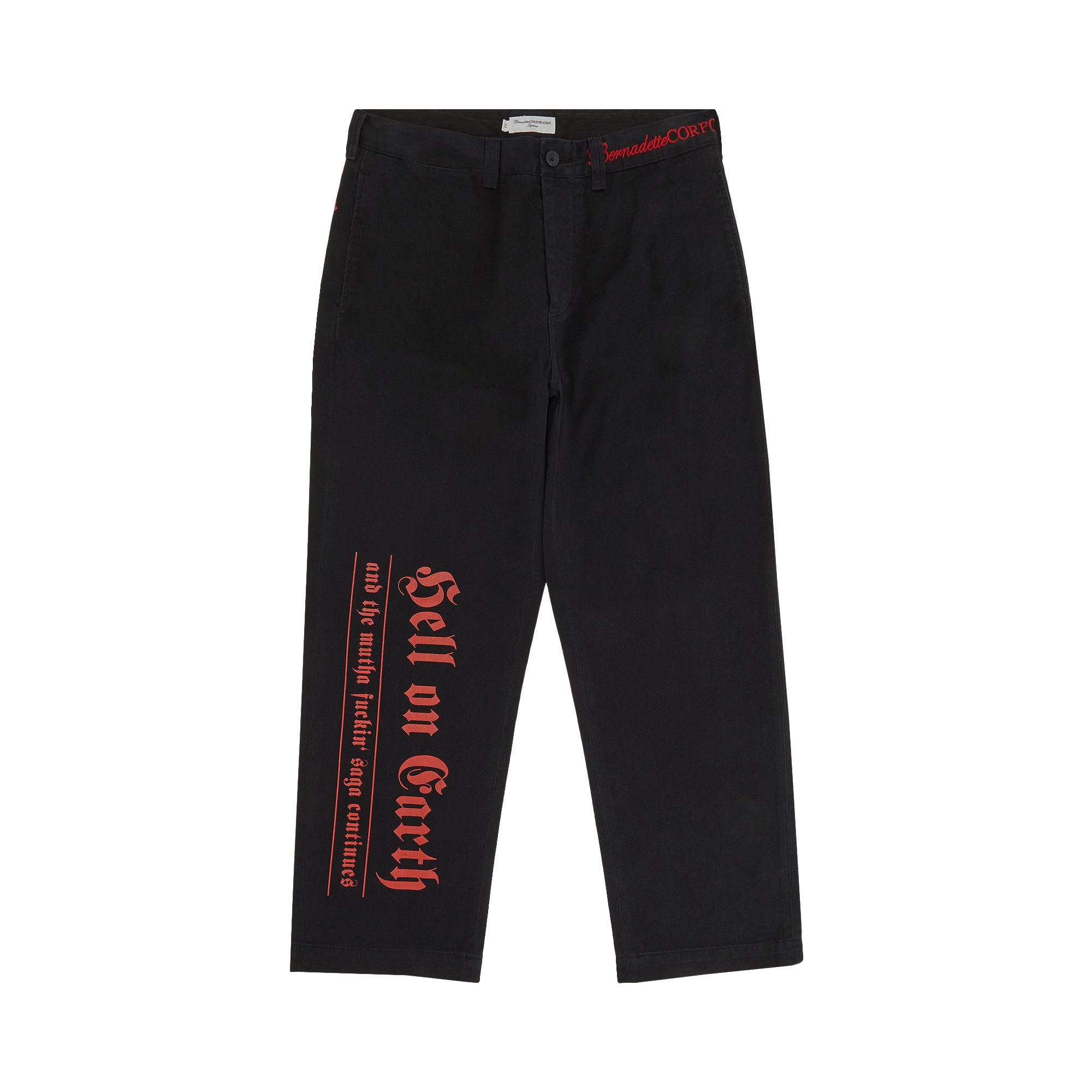 Pre-owned Supreme X Bernadette Corporation Old English Chino Pant 'black' | Men's Size 38