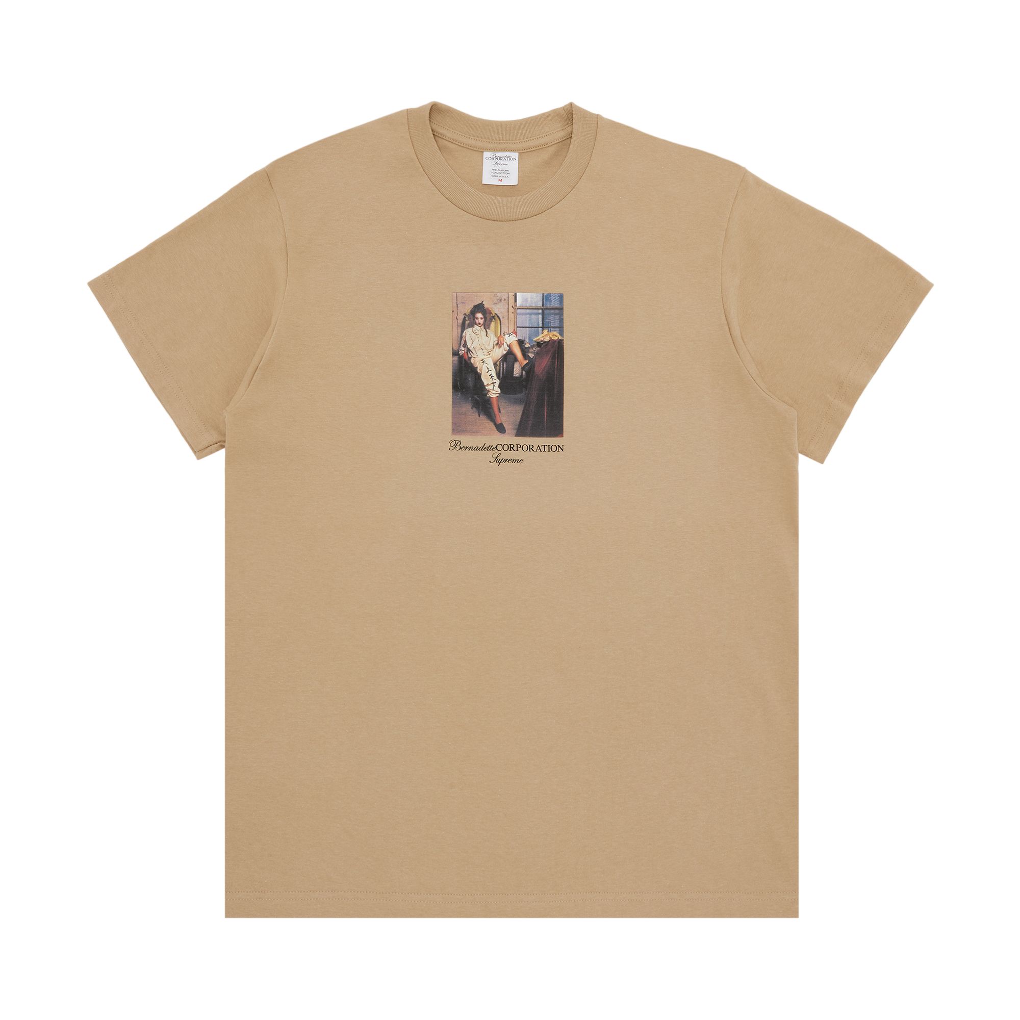 SUPREME SUPREME X BERNADETTE CORPORATION FUCK TEE 'KHAKI'