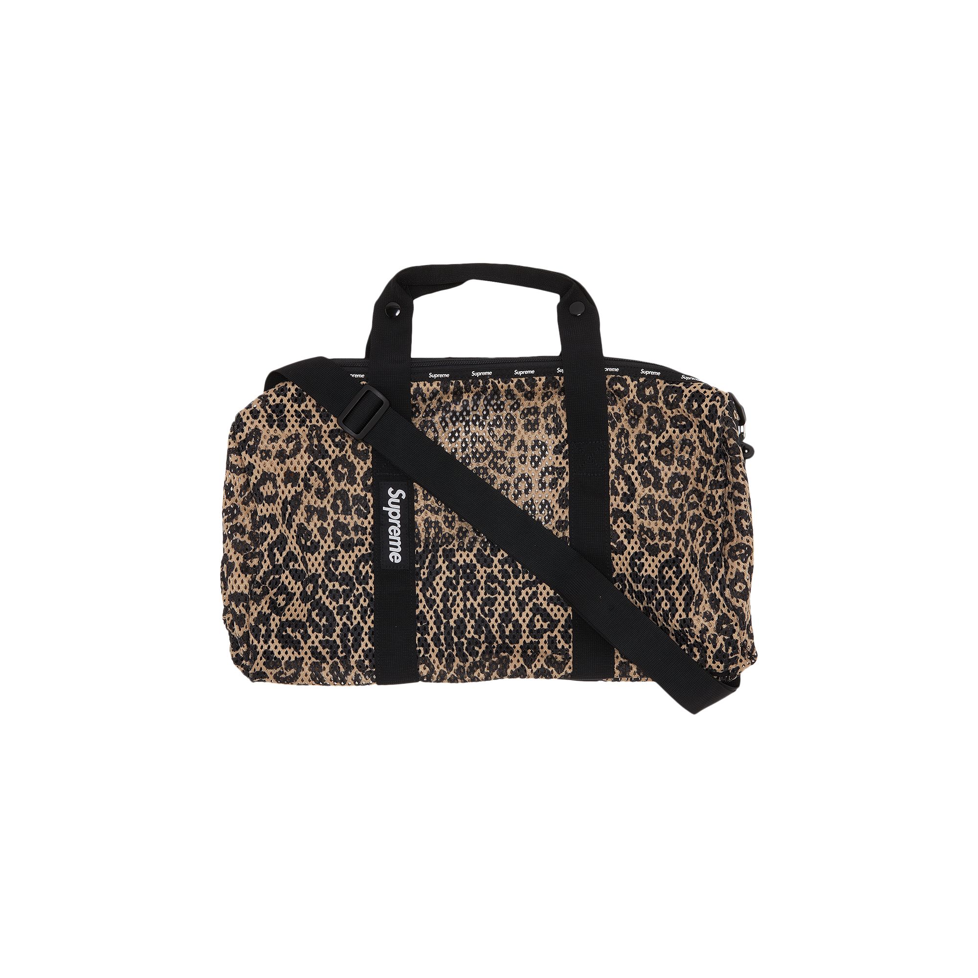 Supreme Mesh Duffle Bag 'Leopard' | Tan | Men's Size Onesize