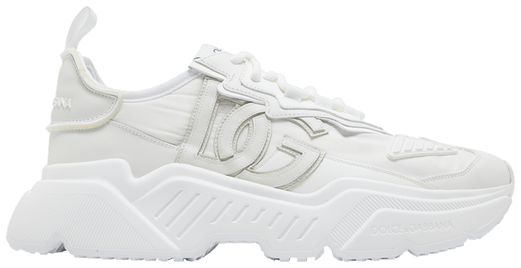 Baskets Dolce & Gabbana Daim Low-Top Daymaster - Blanc - Neuf Avec Boîte