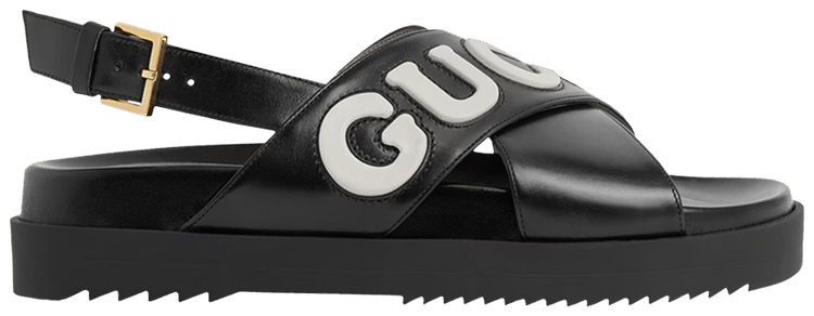 Gucci Wmns Crossover Sandal Black White