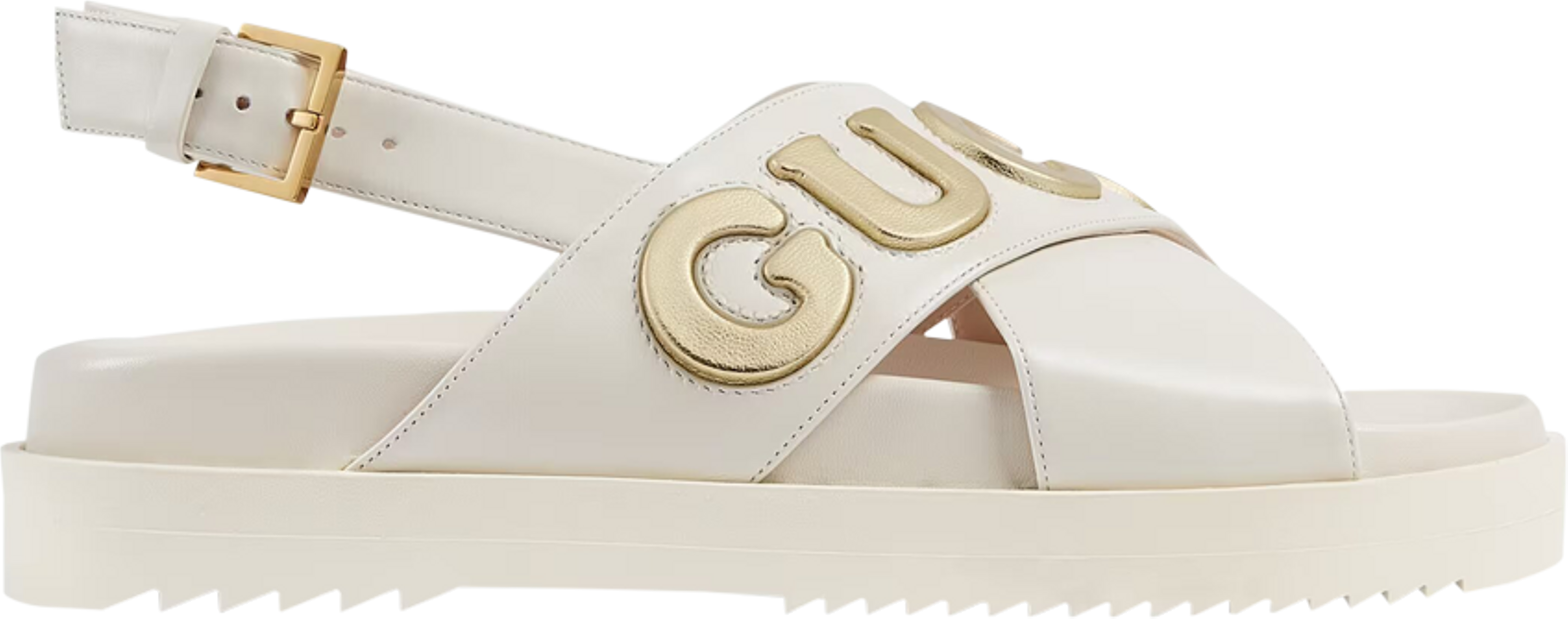 Buy Gucci Wmns Sandal 'White Metallic Gold' - 738691 AAB3K 9267 - White ...