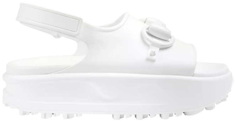 Gucci Wmns Horsebit Flatform Sandal White