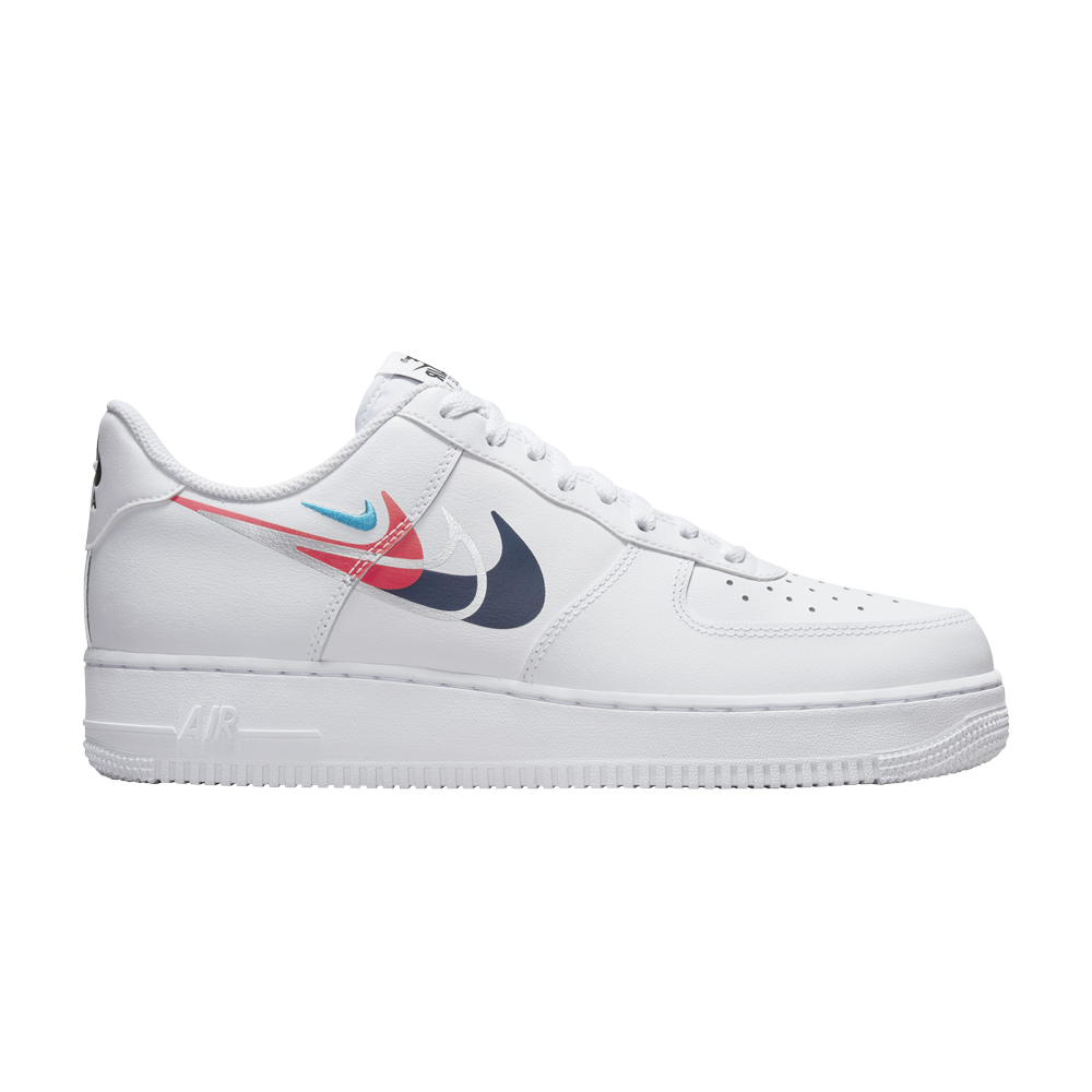 Pre-owned Nike Air Force 1 Low 'quadruple Swoosh' In White