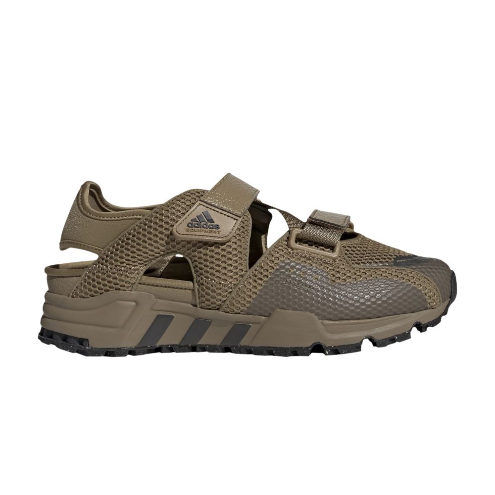 Pre-owned Adidas Originals Eqt93 Sandal 'tech Khaki' In Brown