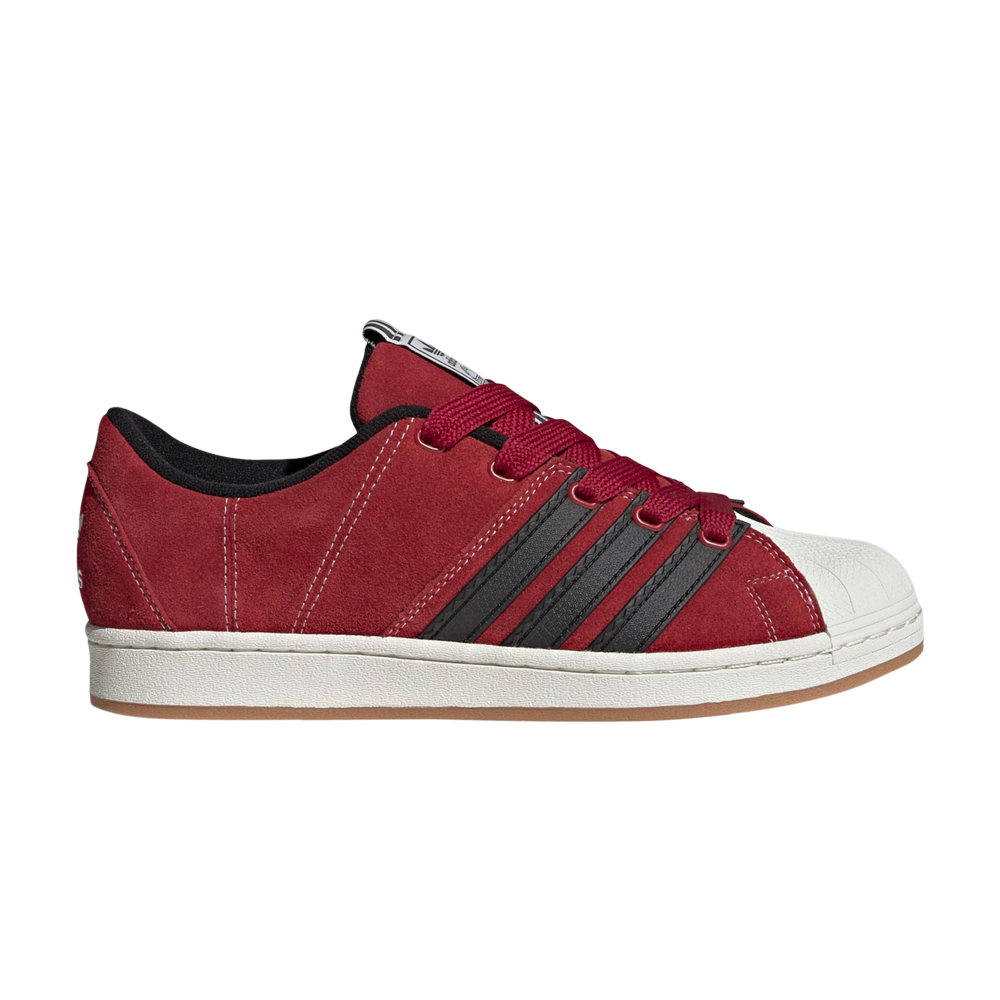 Pre-owned Adidas Originals Crude From Portugal X Superstar Supermodified 'ynuk' In Red
