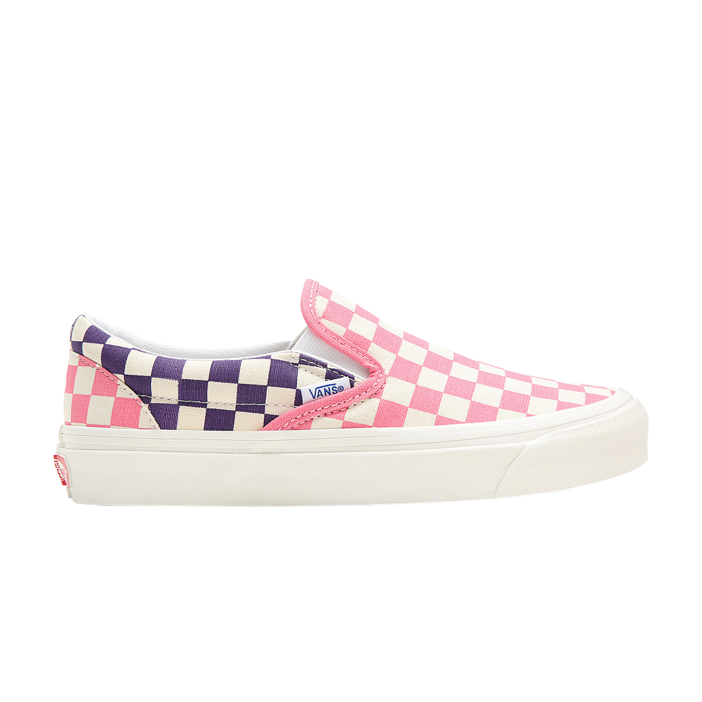 Pre-owned Vans Classic Slip-on 98 Dx 'anaheim Factory - Pink Purple Checkerboard'