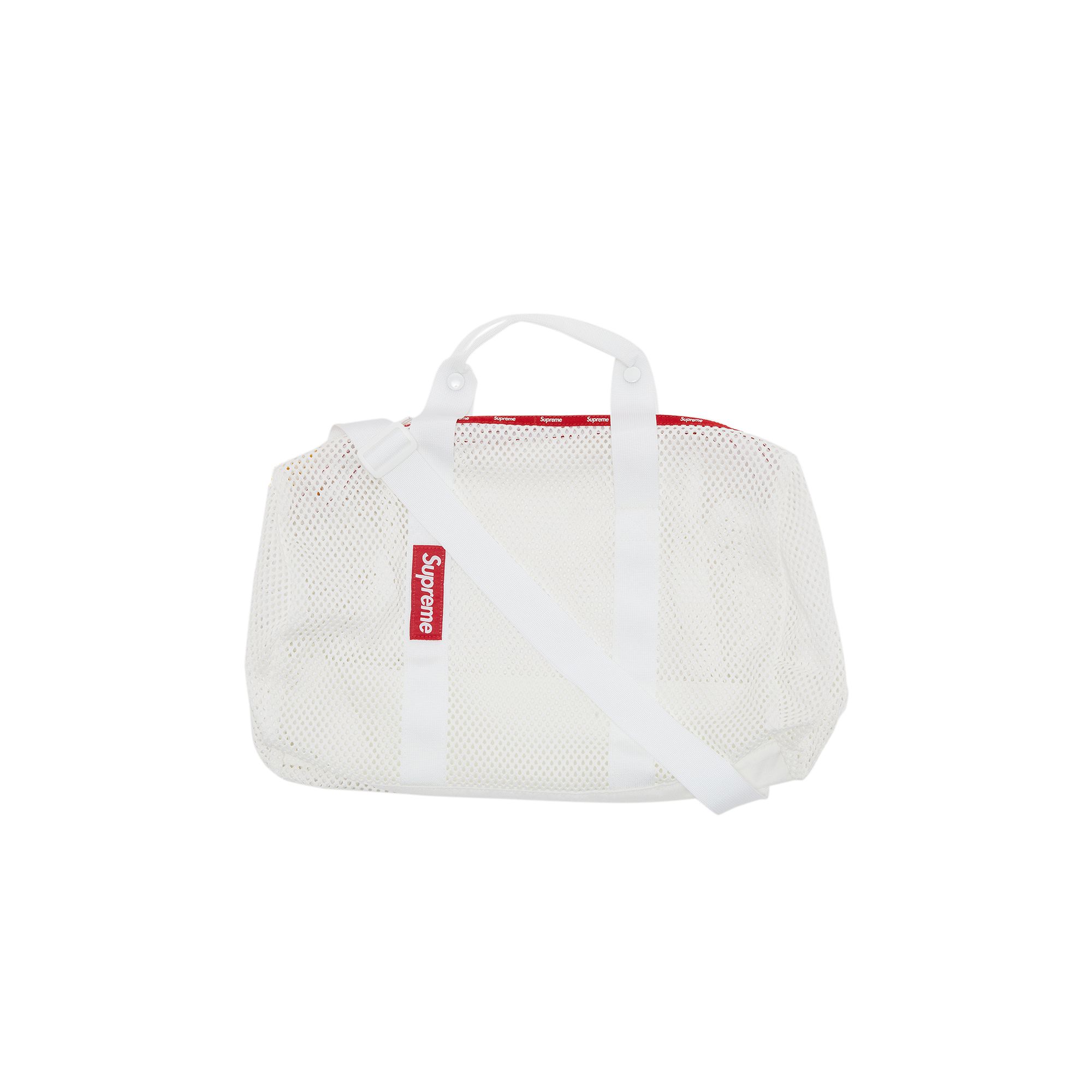 SUPREME SUPREME MESH DUFFLE BAG 'WHITE'